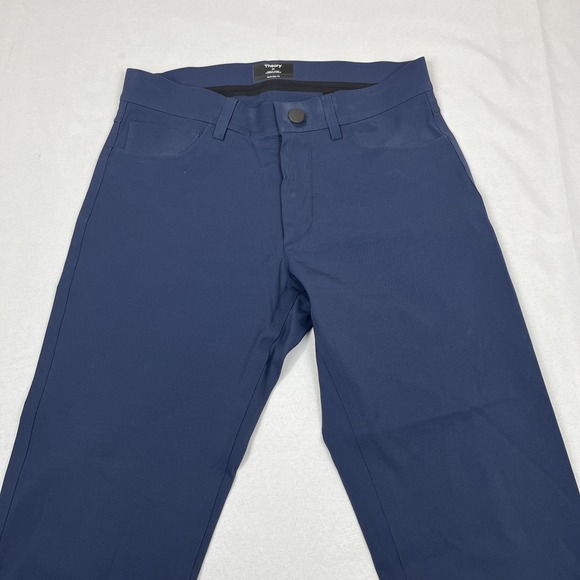Theory Men's Raffi Slim Fit‎ Pants Size 30x31 Blue Neoteric Twill - Picture 1 of 9